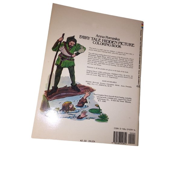Fairy Tale Hidden Picture Coloring Book by Anna Pomaska Dover Coloring Book - Picture 11 of 12